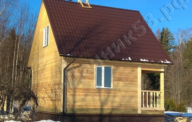 4 брусовая баня  б-9, 6×6, 63 м², московская область, клинский район, деревня масюгино  (2)
